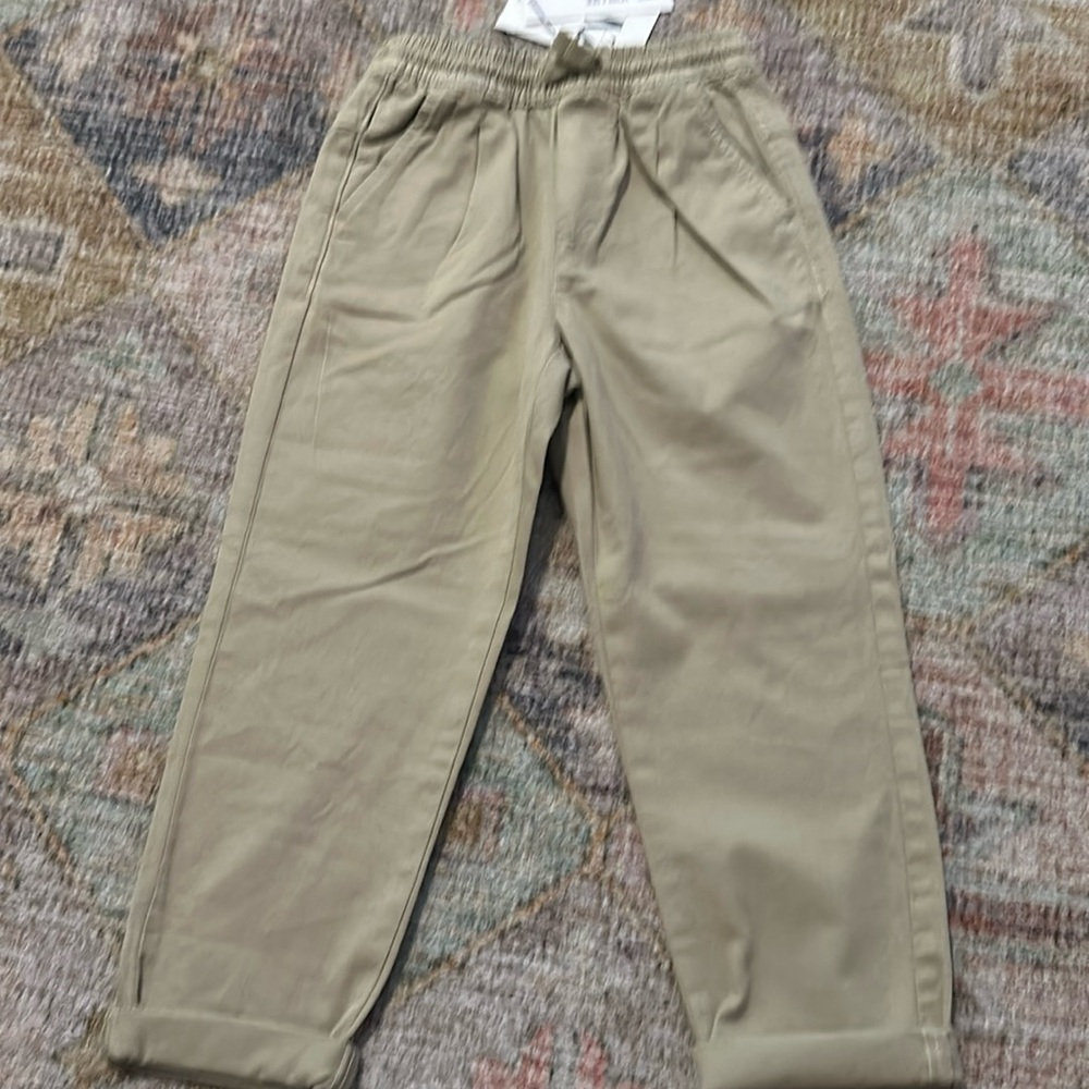 Zara kaki pants boys size 6